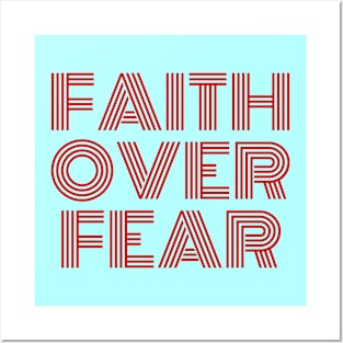 Faith Over Fear | Christian Saying Posters and Art